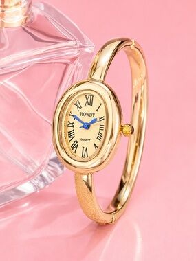 Baignoire Vintage Gold Oval Bracelet Watch